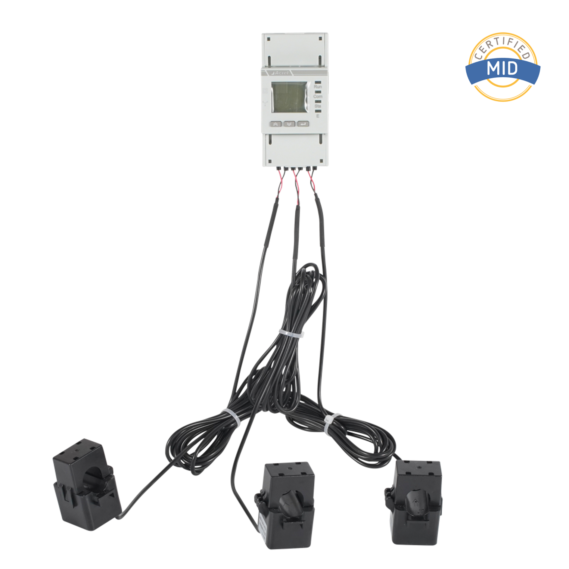 کنتور سه فاز AC دارای گواهینامه MID مجهز به CT های اسپلیت کور